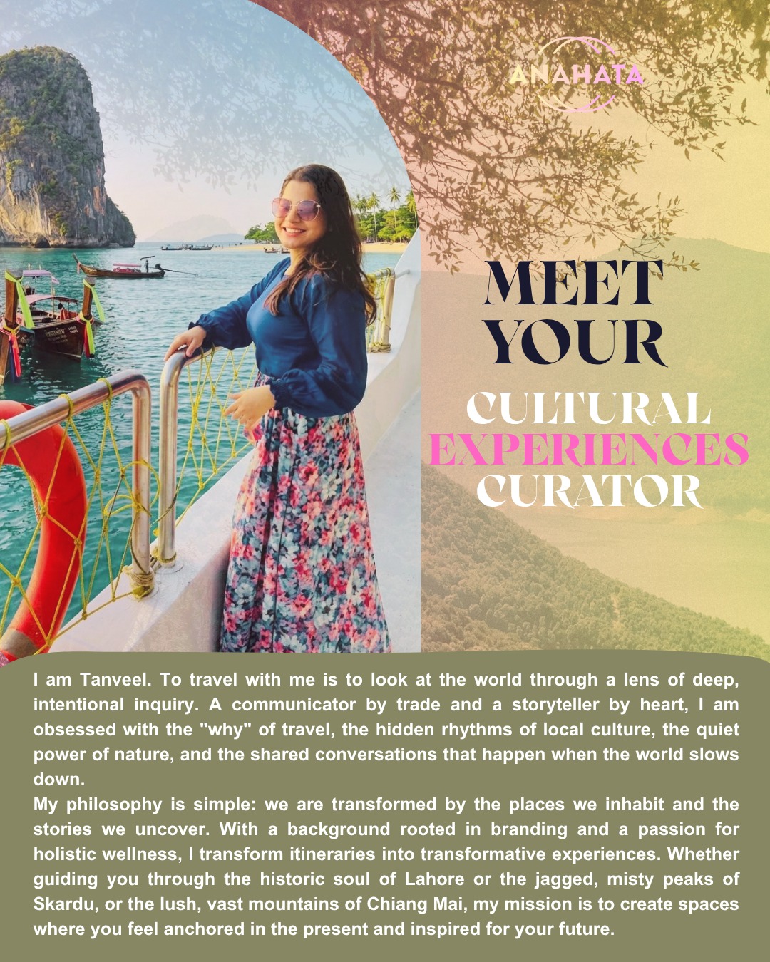 Meet Tanveel — cultural experiences curator. Communicator and storyteller crafting transformative, place-rooted itineraries.